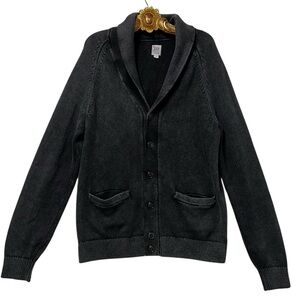 GAP Charcoal Button-Up Cardigan for Men